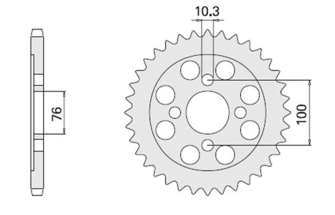 CHT ZĘBATKA TYŁ 803 47 RG 125 92-96 2012-47 Ł 428 CHT ZĘBATKA TYŁ 803 47 RG 125 92-96 2012-47 Ł 428