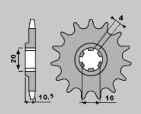 JR ZĘBATKA PRZEDNIA 799 14 SUZUKI VL 125/ GZ 125 (JTF410.14) JR ZĘBATKA PRZEDNIA 799 14 SUZUKI VL 125/ GZ 125 (JTF410.14)
