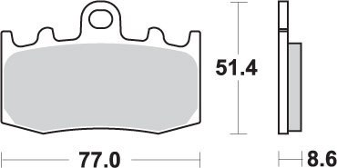 SBS KLOCKI HAMULCOWE KH335 EXCEL ZŁOTE BMW R850 1100 11