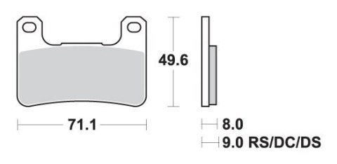 SBS KLOCKI HAMULCOWE KH379 ZŁOTY SUZUKI