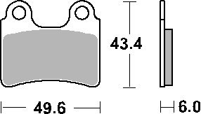 SBS KLOCKI HAMULCOWE KH303 CERAMIC BETA GAS GAS SHERCO