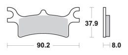 SBS KLOCKI HAMULCOWE KH314 OFF ROAD ZŁOTY 99