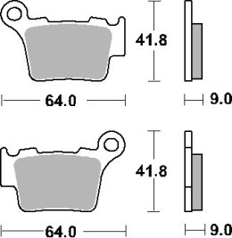 SBS KLOCKI HAMULCOWE KH368 CERAMIC 99