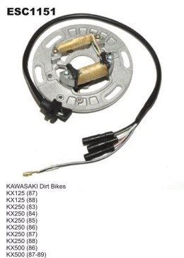 UZWOJENIE STATOR KAWASAKI 500 86-88