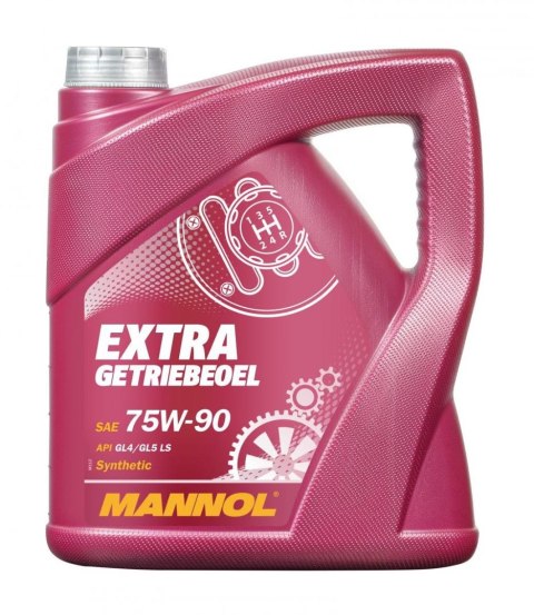 MANNOL EXTRA 75W90 API GL4/GL5 LS-OLEJ PRZEKŁADNIOWY SYNT 4L 75W-90