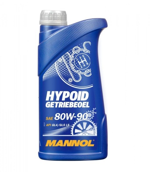 MANNOL HYPOID 80W90 API GL4/GL5 LS -OLEJ PRZEKŁADNIOWY MINERALNY 1L 80W-90