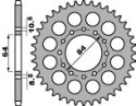 PBR ZĘBATKA TYLNA 811 40 C45 SUZUKI LTZ 400 03-08