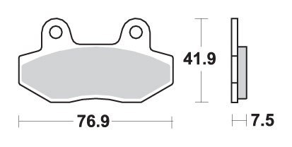 SBS KLOCKI HAMULCOWE KH86 STREET EXCEL SINTER ZŁOTY 119