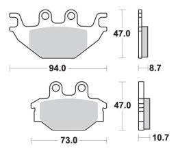 SBS KLOCKI HAMULCOWE KH377 OFF-ROAD SINTER