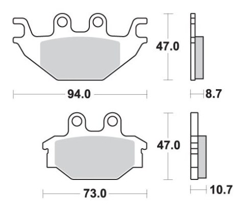SBS KLOCKI HAMULCOWE KH377 OFF-ROAD SINTER