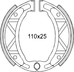 BRENTA SZCZĘKI HAMULCOWE SH503 YAMAHA CYGNUS 125 '95-'02, NEOS 50 '97-'09, SR 125 '82-'02, TT 225 '86-'04, YFA 125 '91-'93, YFM
