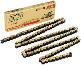 DID ŁAŃCUCH NAPĘDOWY 420NZ3GB-140 (140 OGNIW) BEZ O-RINGÓW ZŁOTY (OTWARTY + ZAPINKA)