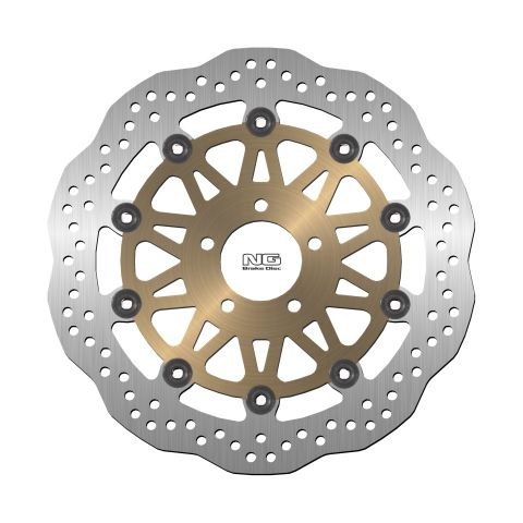 NG TARCZA HAMULCOWA PRZÓD KAWASAKI ZR1100 '92-98, ZXR1100 '99-00, ZX-9R '00-01 (310X61X5MM) (5X10,5MM) WAVE PŁYWAJĄCA