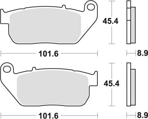TRW ZF KLOCKI HAMULCOWE KH381 SINTER STREET HARLEY-DAVIDSON XL 883 03-15, XL 1200 04-13, PRZÓD TRW ZF KLOCKI HAMULCOWE KH381 SINTER STREET HARLEY-DAVIDSON XL 883 03-15, XL 1200 04-13, PRZÓD