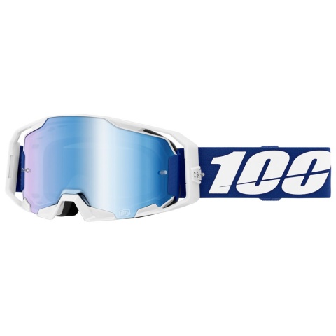100 PROCENT GOGLE ARMATIC BLUE - MIRROR BLUE LENS - 100 PROCENT GOGLE ARMATIC BLUE - MIRROR BLUE LENS -