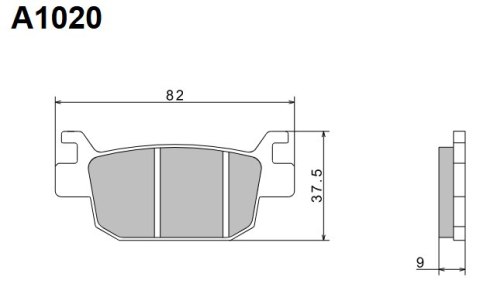 NISSIN KLOCKI HAMULCOWE KH415 PREMIUM SEMI-METALLIC (SPIEK METALICZNY) (ECE R90) (MADE IN JAPAN) (2P-334NS)
