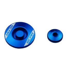 SCAR RACING KORKI INSPEKCYJNE SILNIKA YAMAHA YZ 450F '23-'25, YZ 450FX '24-'25, WR 450F '24-'25 KOLOR NIEBIESKI