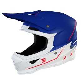 SHOT RACING KASK MOTO FURIOUS RAW 3.0 NAVY RED MATT KOLOR NIEBIESKI/BIAŁY/CZERWONY ROZMIAR L