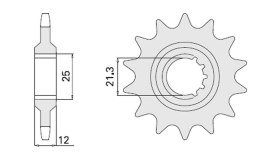 CHT ZĘBATKA PRZÓD 823 13 A4250823130 HUSQVARNA/HUSABERG 82313JT ŁAŃC. 520