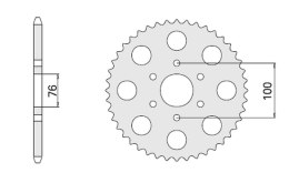 CHT ZĘBATKA TYŁ 818 42 GS 1000/ GSX 1100 E 818-42