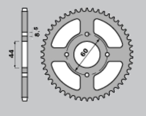 CHT ZĘBATKA TYLNA 832 42 832-42 YAMAHA DT 80 MX CHT ZĘBATKA TYLNA 832 42 832-42 YAMAHA DT 80 MX
