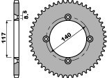 PBR ZĘBATKA TYLNA 831 46 C45 YAMAHA YZ 80 86 92