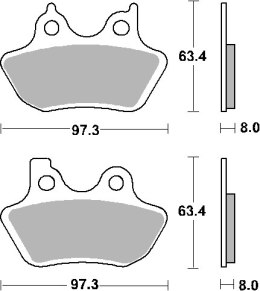 SBS KLOCKI HAMULCOWE KH400 CERAMIC