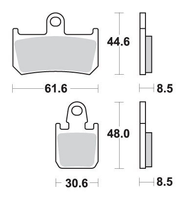 SBS KLOCKI HAMULCOWE KH442 4 RACING DUAL CARBON