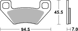 SBS KLOCKI HAMULCOWE KH395 OFFROAD RACING ZŁOTY ARCTIC