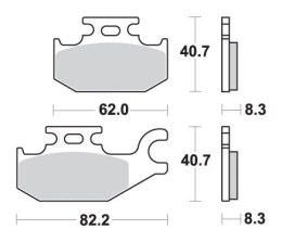SBS KLOCKI HAMULCOWE KH413 OFF ROAD SINTER ZŁOTY 99