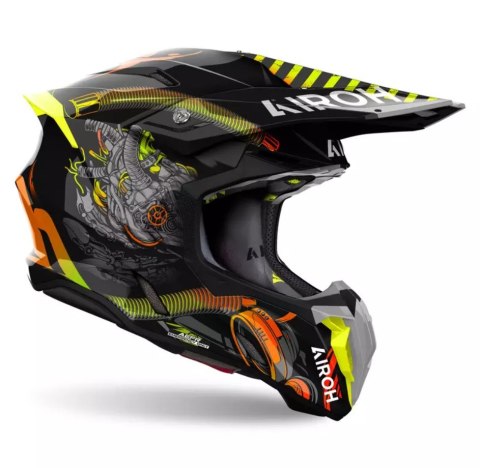 AIROH KASK CROSS / ENDURO / ATV / QUAD TWIST 3 TOXIC KOLOR ŻÓŁTY FLUO/POMARAŃCZOWY/CZARNY ROZMIAR M AIROH KASK CROSS / ENDURO / ATV / QUAD TWIST 3 TOXIC KOLOR ŻÓŁTY FLUO/POMARAŃCZOWY/CZARNY ROZMIAR M