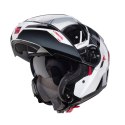 CABERG PROMOCJA KASK SZCZĘKOWY FLIP-UP MODEL LEVO X MANTA KOLOR BIAŁY/SZARY/CZARNY/CZERWONY ROZMIAR M (PINLOCK W ZESTAWIE)