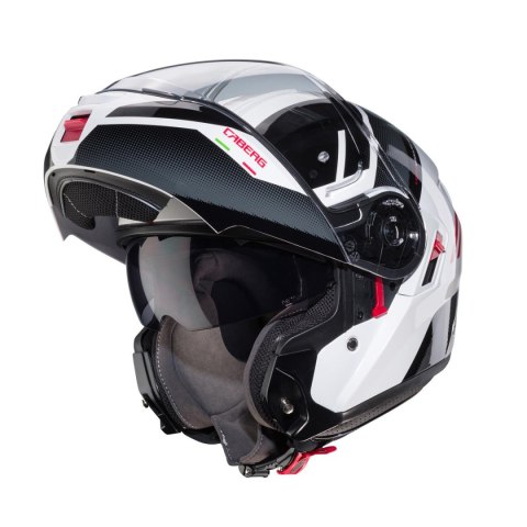 CABERG PROMOCJA KASK SZCZĘKOWY FLIP-UP MODEL LEVO X MANTA KOLOR BIAŁY/SZARY/CZARNY/CZERWONY ROZMIAR M (PINLOCK W ZESTAWIE) CABERG PROMOCJA KASK SZCZĘKOWY FLIP-UP MODEL LEVO X MANTA KOLOR BIAŁY/SZARY/CZARNY/CZERWONY ROZMIAR M (PINLOCK W ZESTAWIE)