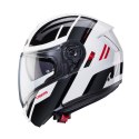 CABERG PROMOCJA KASK SZCZĘKOWY FLIP-UP MODEL LEVO X MANTA KOLOR BIAŁY/SZARY/CZARNY/CZERWONY ROZMIAR M (PINLOCK W ZESTAWIE)