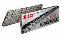 DID ŁAŃCUCH NAPĘDOWY 520ZVMX-120 (120 OGNIW) X-RING (OTWARTY + ZAKUWKA)