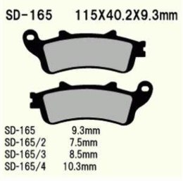 VESRAH KLOCKI HAMULCOWE KH261 / KH281 SPIEK METALICZNY (ZŁOTE) (7,5MM) (MADE IN JAPAN)