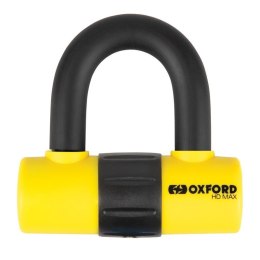OXFORD ZABEZPIECZENIE ANTYKRADZIEŻOWE KŁÓDKA NA TARCZĘ HAMULCOWĄ HD MAX 14MM FLUO