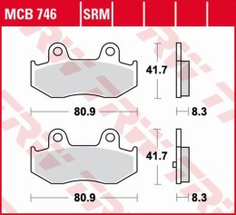 TRW LUCAS ZF KLOCKI HAMULCOWE KH323 SINTER KAWASAKI SC 250 EPSILON 02, SUZU