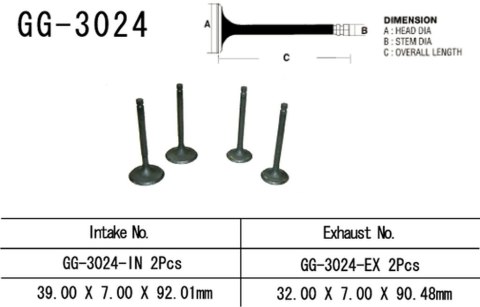 VESRAH ZAWÓR WYDECHOWY SUZUKI GS 500 E/F '89-'10 (OEM: 12912-01D00) (1SZT.) (MADE IN JAPAN)