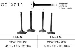 VESRAH ZAWÓR WYDECHOWY YAMAHA XV 1100 '89-'99, XVS 1100 '99-'08 (OEM: 5A8-12121-00) (1SZT.) (MADE IN JAPAN)