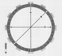 PROX PRZEKŁADKI TARCZ SPRZĘGŁOWYCH YAMAHA YZF426 00-02, YZF450 03-06 P089-8