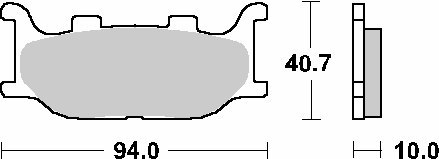 SBS KLOCKI HAMULCOWE KH199 YAMHA YP 250/450/500