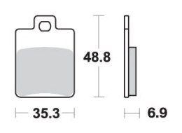 SBS KLOCKI HAMULCOWE KH260 CERAMIC 53 9