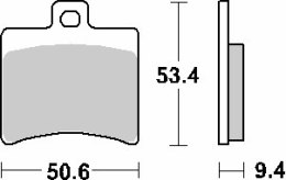 SBS KLOCKI HAMULCOWE KH298 STREET CERAMIC CZARNY