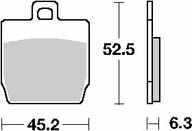 SBS KLOCKI HAMULCOWE KH268 CERAMIC 49