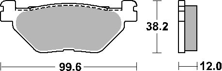 SBS KLOCKI HAMULCOWE KH319 CERAMIC YAMAHA XP500 530 T M