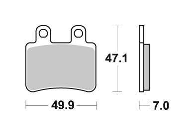 SBS KLOCKI HAMULCOWE KH350 CERAMIC BMW C125 200 MALAGUT