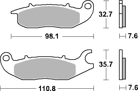 SBS KLOCKI HAMULCOWE KH375 CERAMIC 72