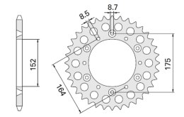 CHT ZĘBATKA TYLNA 856 47 2045-47