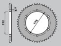JR ZĘBATKA TYLNA 844 55 YAMAHA DT 125R 88-92